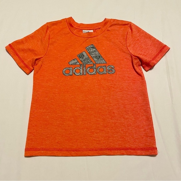 Adidas Kids Shirt Toddler Size 4T Orange Tshirt - Picture 15 of 15